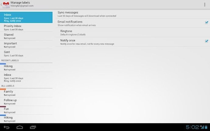 Aplicación De Gmail Para Android
