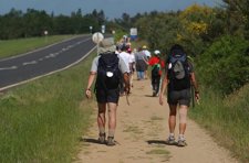 Peregrinos del Camino de Santiago (A Coruña)