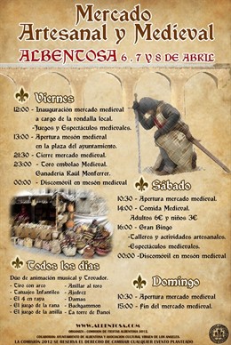 Cartel Del Mercado Artesanal Y Medieval 2012