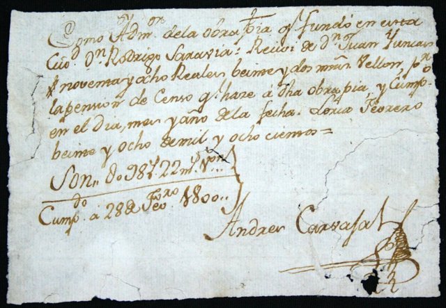 Uno De Los Documentos Aparecidos En Lorca.