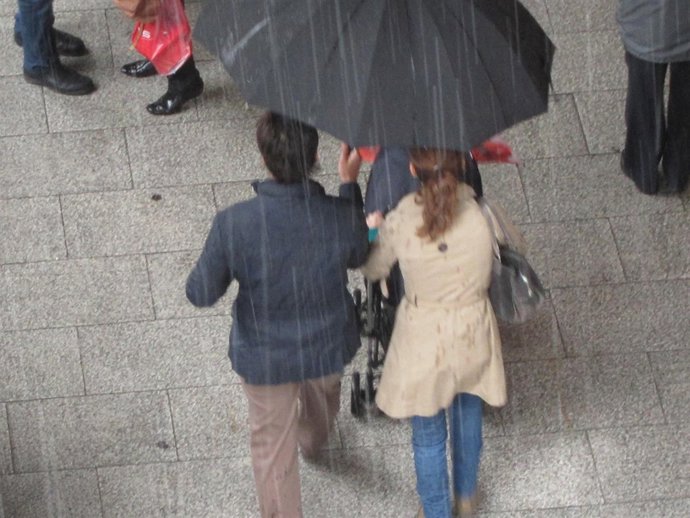 Lluvia Fuerte En Zaragoza
