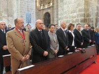 Fernández Díaz, Dívar y Barcina asisten al Sermón de las Siete Palabras en la Catedral de Valladolid