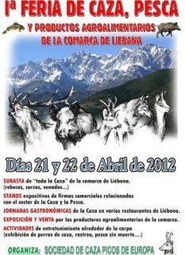 Cartel De La Feria De Caza, Pesca Y Productos Típicos De Liébana