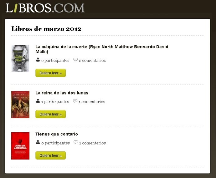 Captura Del Club De Lectura