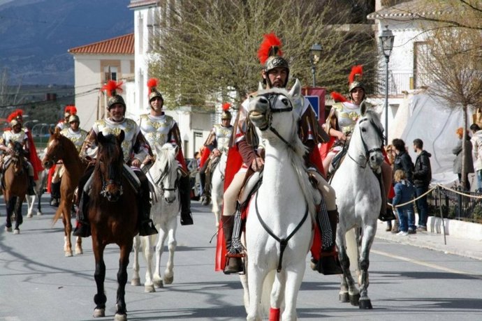 Escena De La Semana Santa Viviente De Cuevas Del Campo 