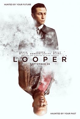 Cartel De 'Looper' Con Bruce Willis Y Joseph Gordon-Levitt