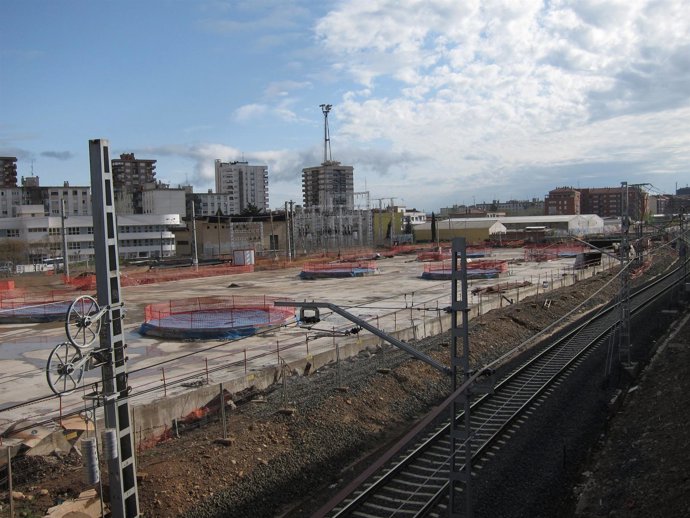 Obras soterramiento logroño abril 2011