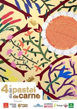 Cartel Del Día Del Pastel De Carne