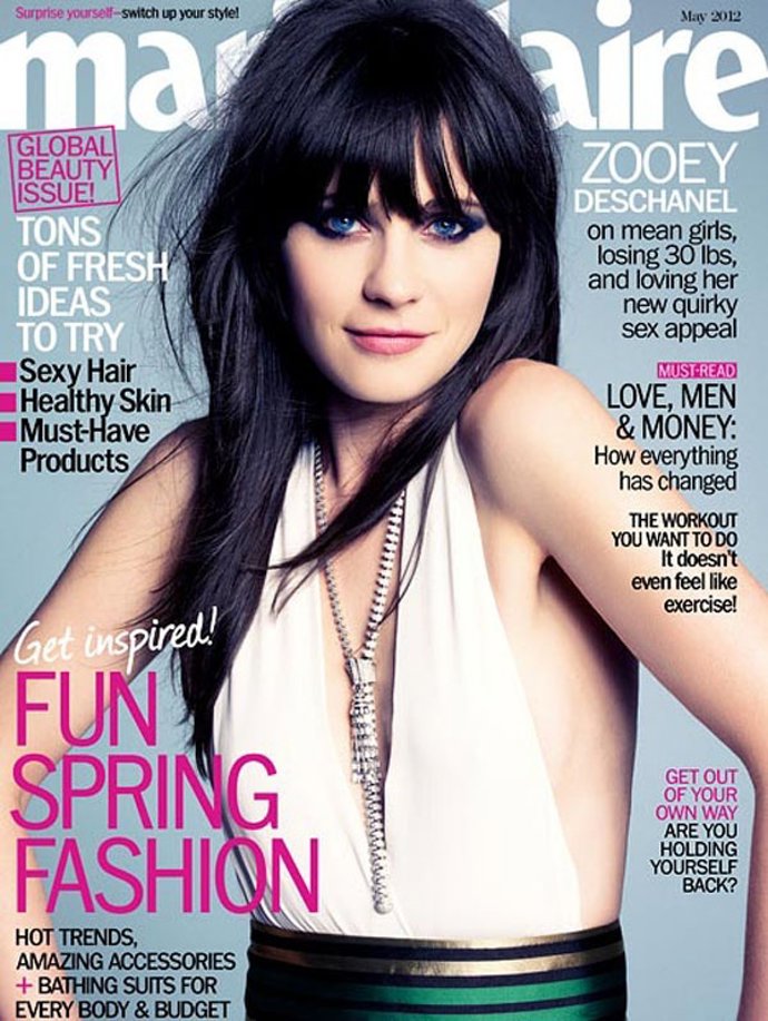 Portada De La Revista Marie Claire De Zooey Deschanel
