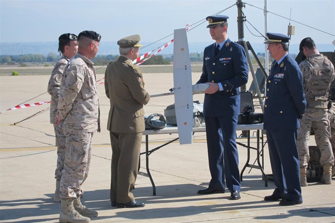 El Príncipe De Asturias Visita El EADA, En La Base Aérea De Zaragoza