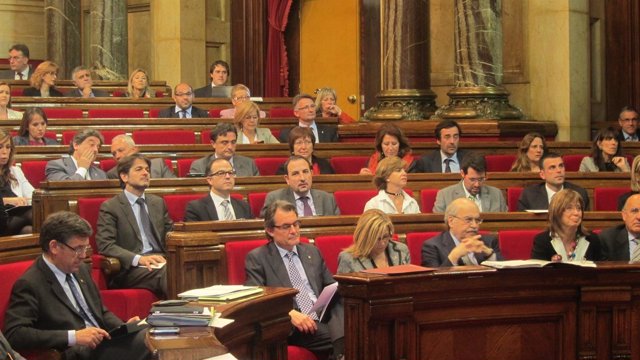 Pleno Del Parlament De Catalunya, Con El Pte.Artur Mas