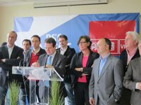 Portavoces socialistas de la comarca viguesa, con Caballero a la cabeza, muestran rechazo a la ley de área metropolitana