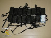 Intervenidos más de 8 kilos de cocaína en la zona portuaria al intentar embarcar en el buque a Canarias