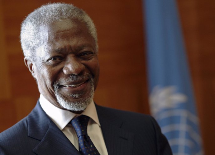 El Antiguo Secretario General De La ONU, Kofi Annan