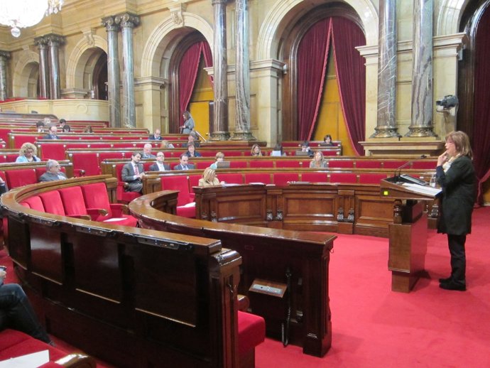 La Consellera Irene Rigau En El Parlament