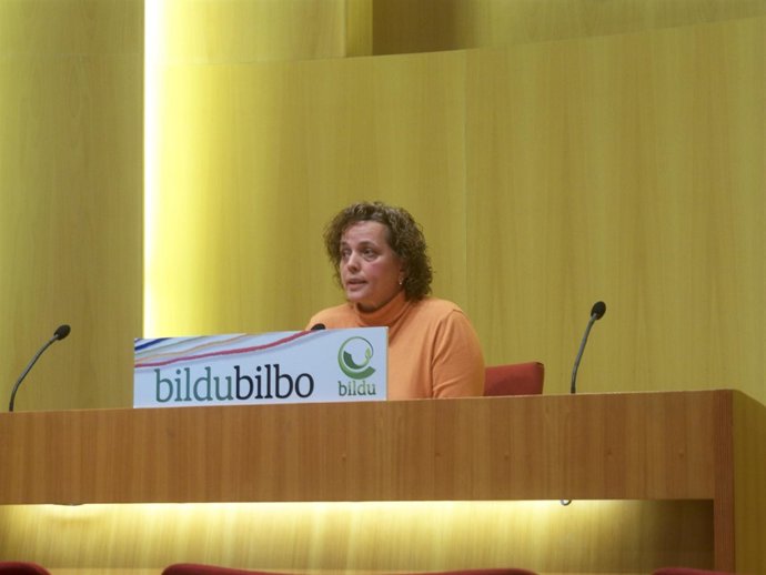 La Concejal De Bildu, Helena Gartzia.