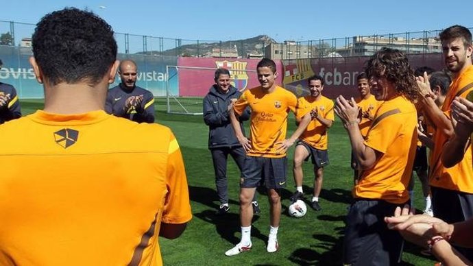 El Jugador Del FC Barcelona Ibrahim Afellay