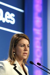 Cospedal afirma que "una entidad como RTVE no puede tener sesgos a favor o en contra de determinados partidos políticos"