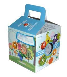 Caja Con La Que Caprabo Repartirá Fruta Para Los Niños