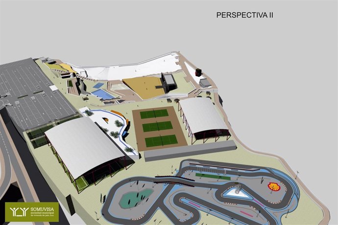 Boceto Del Centro Deportivo Y De Ocio La Imora Que Sustituirá Al Parque Acuático