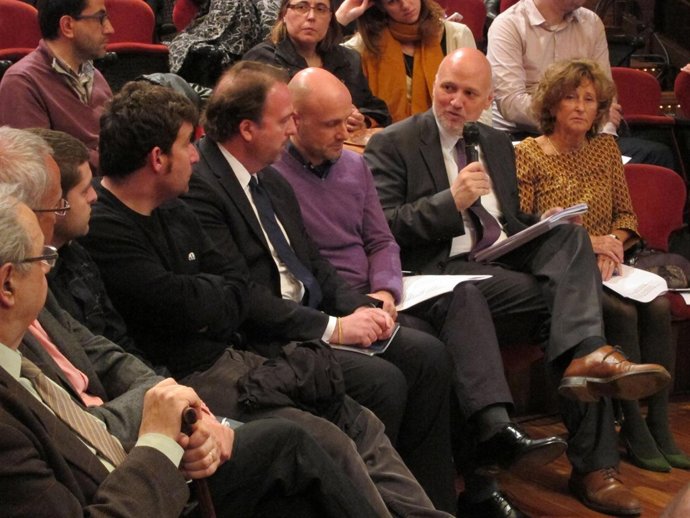 La Presidenta Del Palau De La Música, Mariona Carulla, Y El Director Joan Oller