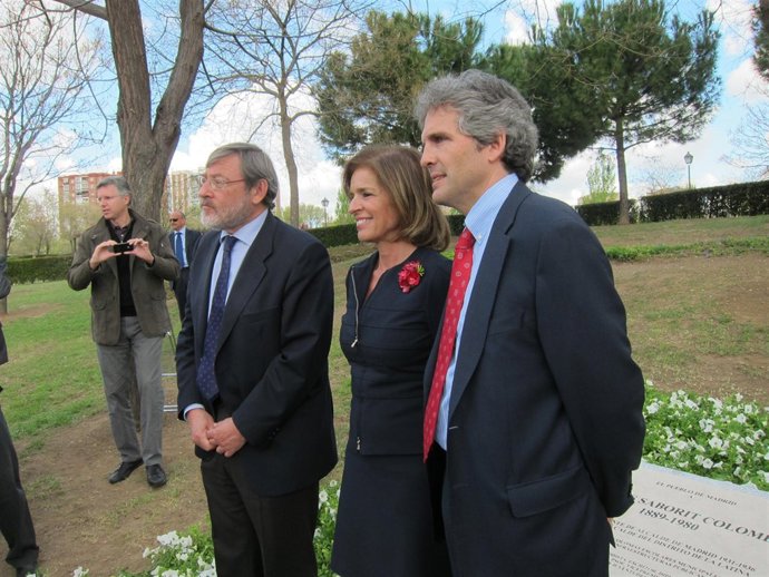 Ana Botella Y Jaime Lissavetzky En El Homenaje A Andrés Saborit