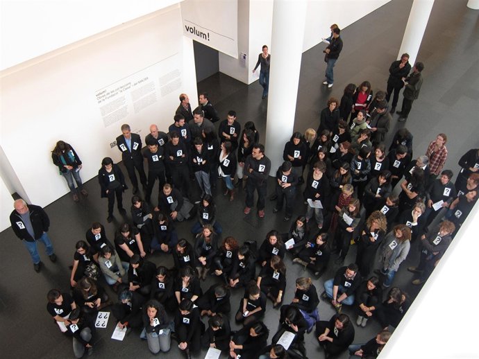 Concentración De Trabajadores Del Macba
