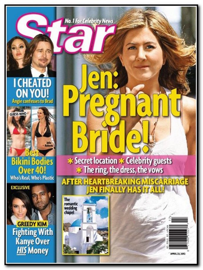 Jennifer Aniston En La Portada De La Revista 'Star' 
