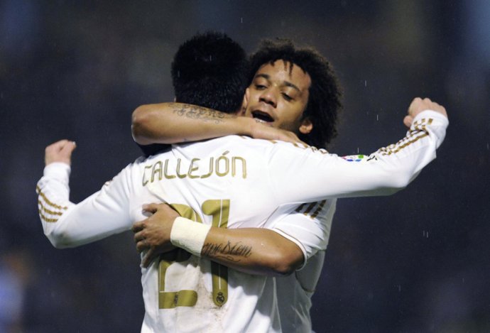 José Callejón Celebra El Primer Gol Con Marcelo