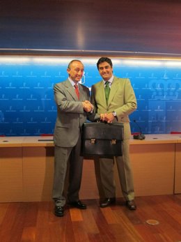 Echániz Con Fernando Lamata En El Traspaso De Poderes