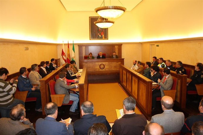 Estrella En La Reunión Para La Coordinación De La Romería De Virgen De La Cabeza