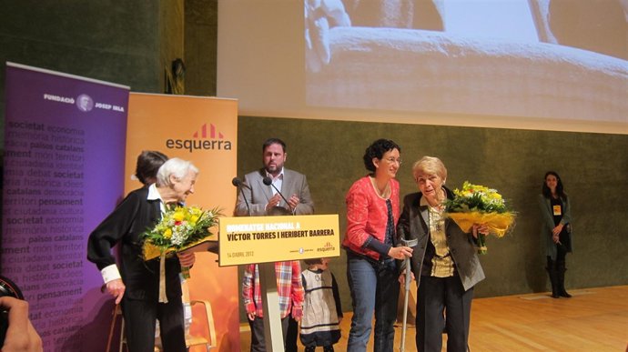 Oriol Junqueras Y Marta Rovira, En El Acto Homenaje A La República