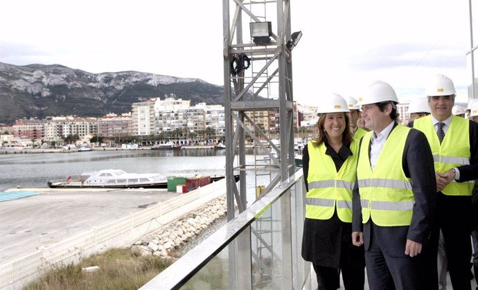 Ciscar Visita Las Obras De La Estación Marítima De Dénia (Alicante)