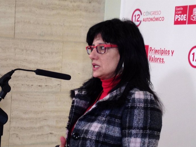 La Secretaria Del PSOE En León, Teresa Gutiérrez