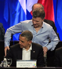 Santos Y Obama En La Cumbre De Las Américas 