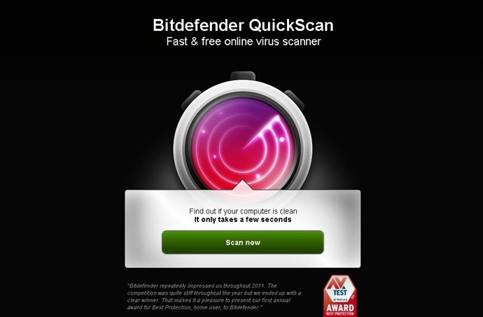 Herramienta Quickscan Bitdefender
