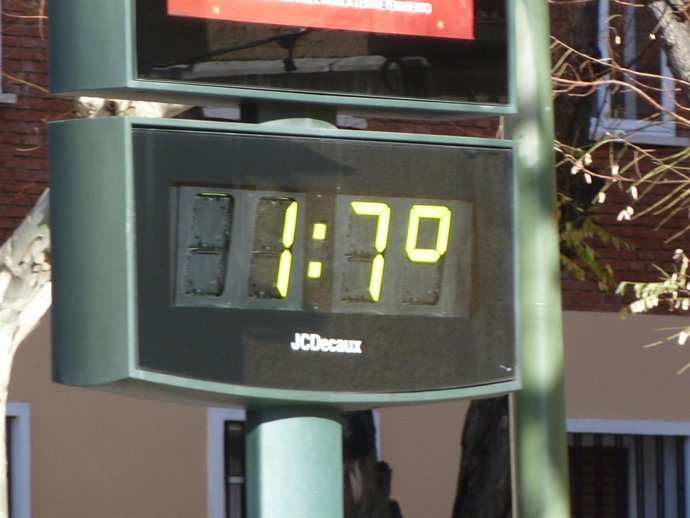 Buen tiempo, termómetro