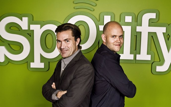 Daniel Ek Y Martin Lorentzon, Co-Fundadores De Spotify
