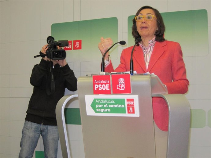 Rosa Aguilar En La Rueda De Prensa