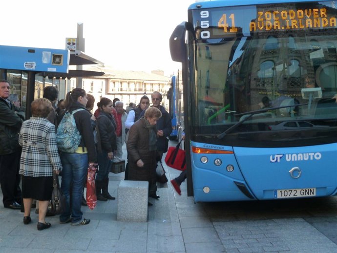 Autobus urbano en Toledo