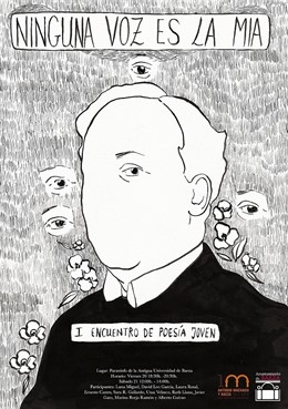 Cartel De 'Ninguna Voz Es La Mía. I Encuentro De Poesía Joven' De Baeza.