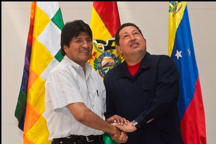 Evo Morales Y Hugo Chávez