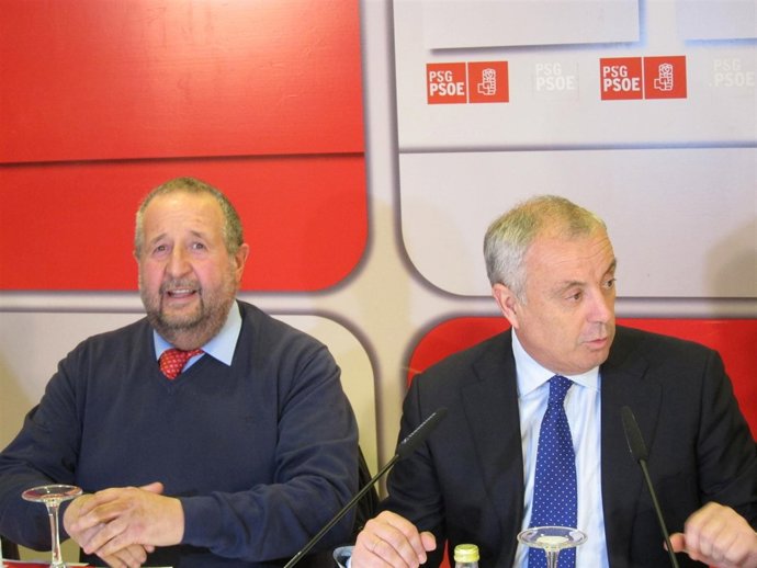 El Secretario Xeral Del Psdeg, Pachi Vázquez, Y El Alcalde De Lugo, López Orozco