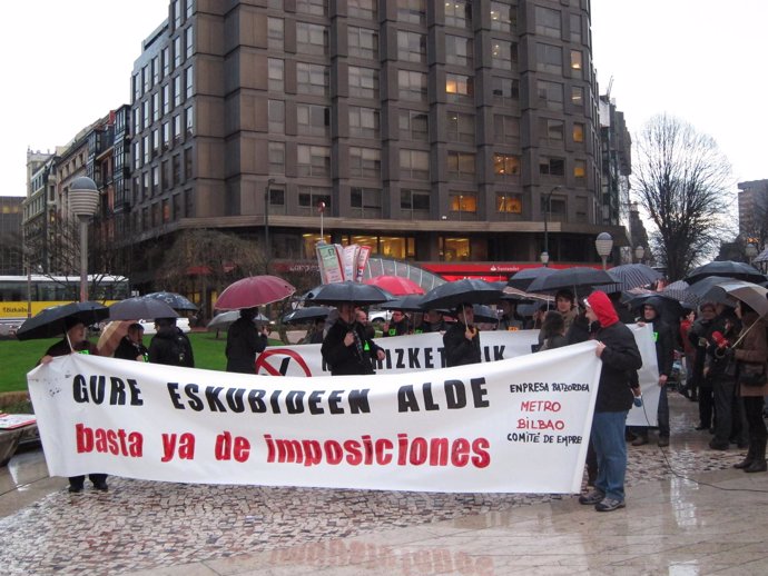 Manifestación De Metro Bilbao