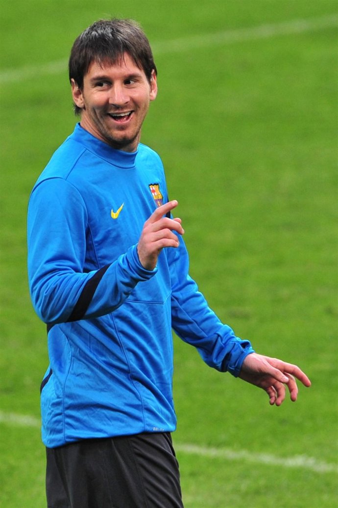 Lionel Messi En Un Entrenamiento