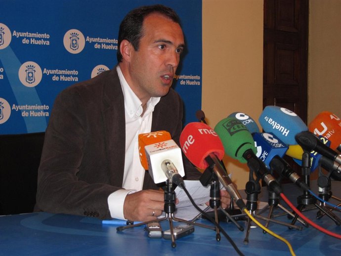 El Viceportavoz Del GMS En El Ayuntamiento De Huelva, Miguel Ángel Mejías. 