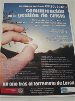 Cartel 'Congreso Solidario Comunicación En La Gestión De Crisis Lorca 2012' 