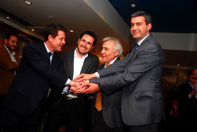 Page, González, Pérez Del Pino Y Gutiérrez Tras La Asamblea