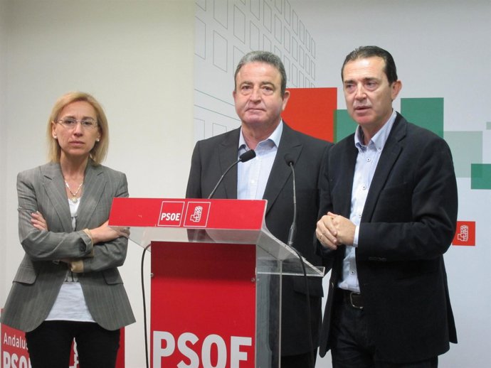 Ortega Y Pérez Navas, En Rueda De Prensa Sobre El Teatro Auditorio De Roquetas