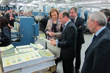 Rudi Y Belloch En Las Instalaciones Del Grupo Editorial Luis Vives En Zaragoza